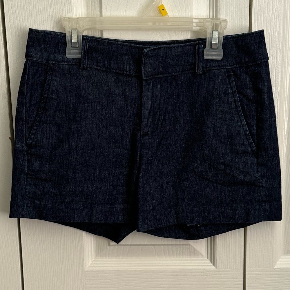 Banana Republic Dark Wash Shorts Blue Hampton Fit